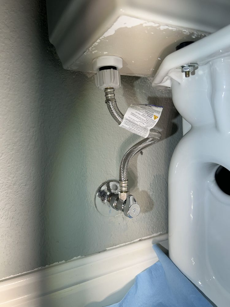 Toilet valve and braided supply line replacement