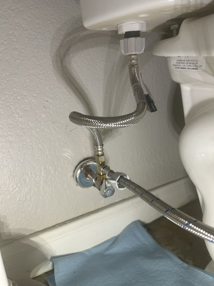 Water leak fix, valve and supply line